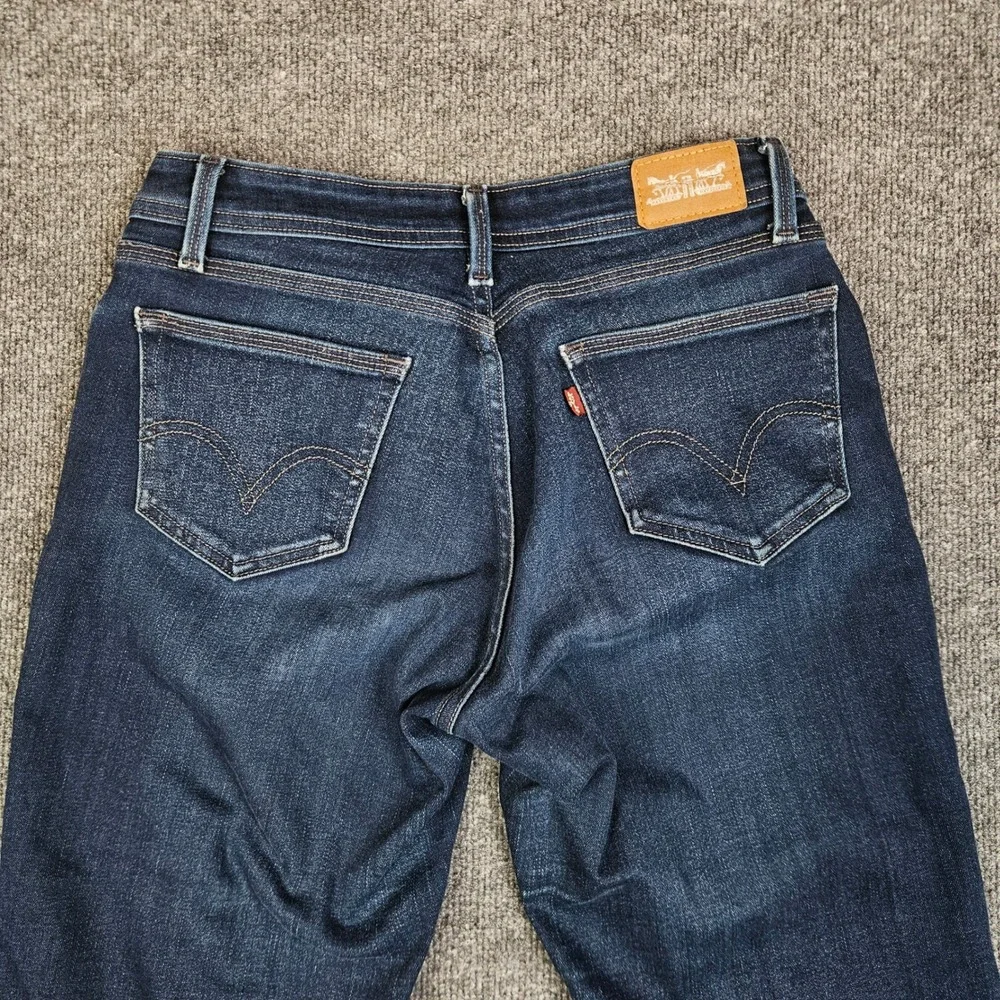 Levis 529 Curvy Bootcut Jeans Womens 8 Dark Wash Denim Blue Mid‎ Rise Stretch